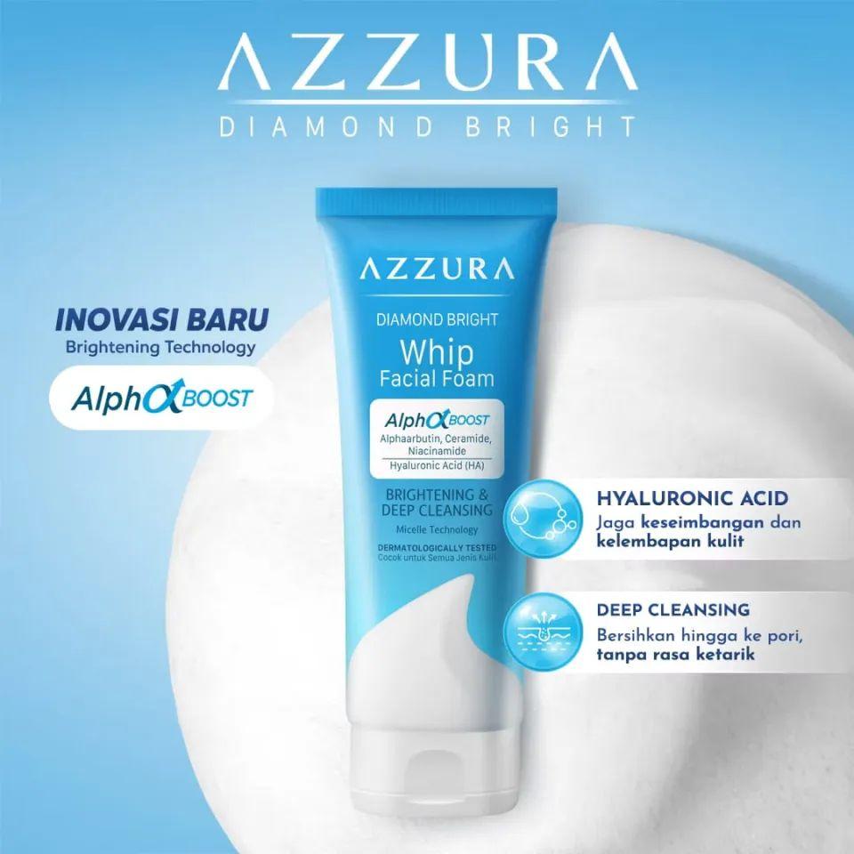 AZZURA Diamond Bright Whip Facial Foam Mencerahkan 100  g