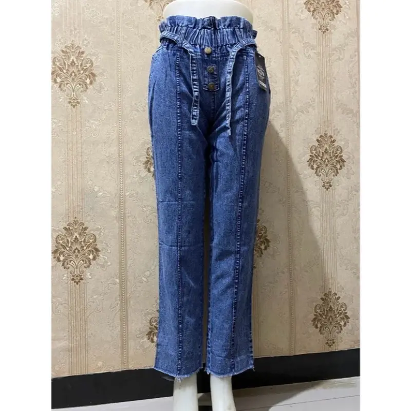 Celana Beggy Pants Jeans Wanita//Beggy Pants Jeans Kancing 3 Dewasa Panjang 1