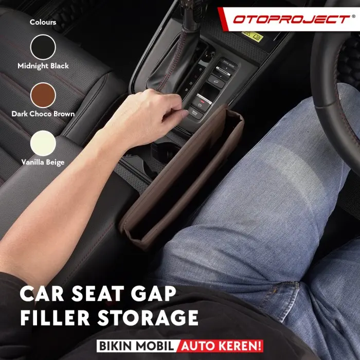 Otoproject - Car Seat Gap Filler Storage Car Seat Gap Organizer Rak Selipan Jok Mobil