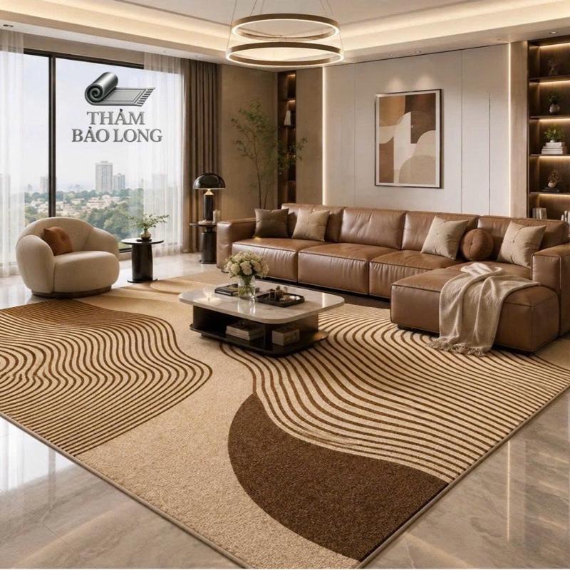 Thảm Trải Sàn Cao Cấp Nhập Khẩu. Lông Êm Mịn Mướt,Thảm Trượt Nước. Có 2 kích…