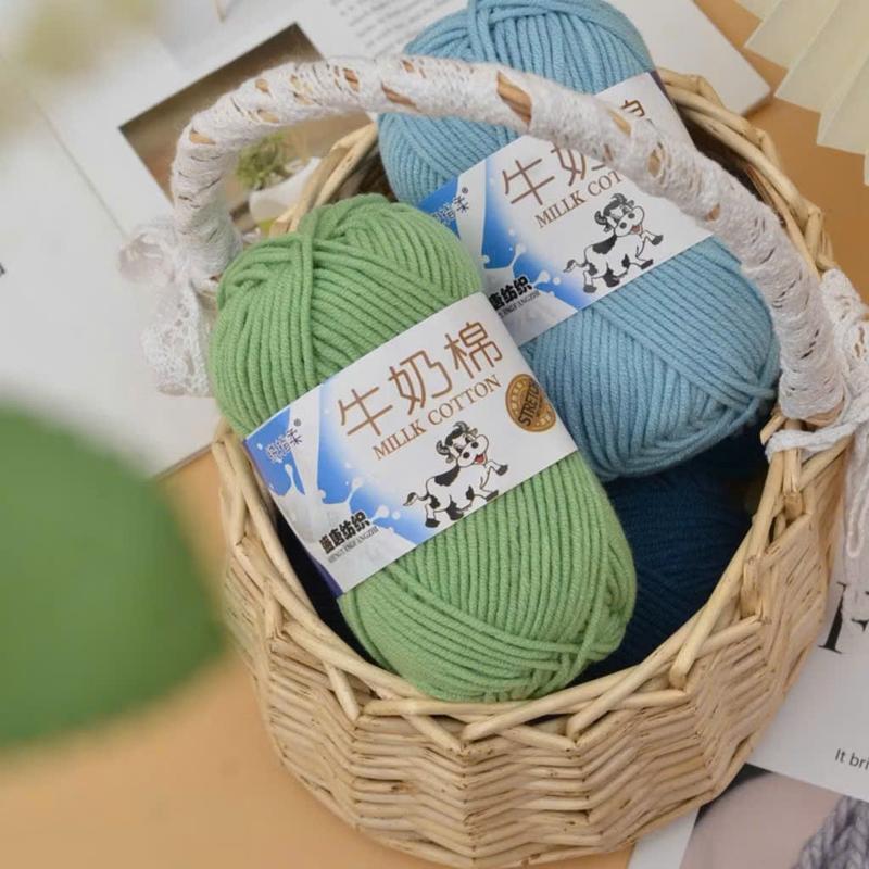   BÔNG BÁN LEN  Combo 50 Cuộn Len MILK BÒ Sợi To Đan Móc Siêu Đẹp Giá Cực Tốt Có Chọn Màu 