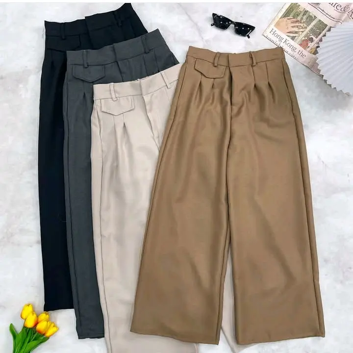 Orro Pant Knit Celana  Panjang Wanita Style Korea Celana Melar Bahan Knit 0