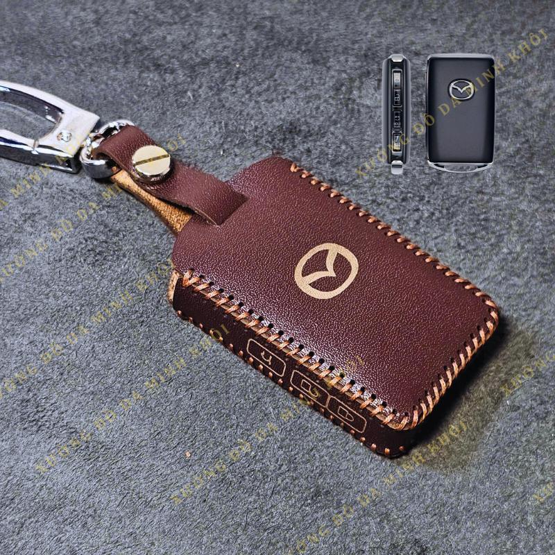 Bao da chìa khoá Mazda 2,3 - 2024, Mazda CX3, CX30, CX8 2022, CX 3, CX 30 2020 2021( Mẫu chìa vuông)