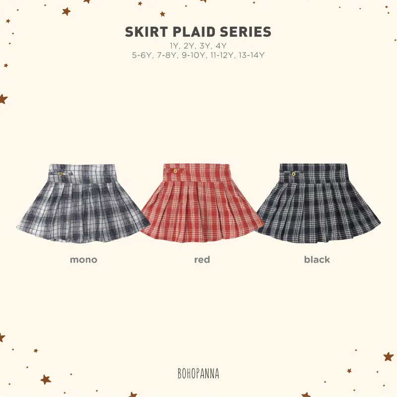 BOHOPANNA - SKIRT PLAID SERIES - ROK ANAK 0