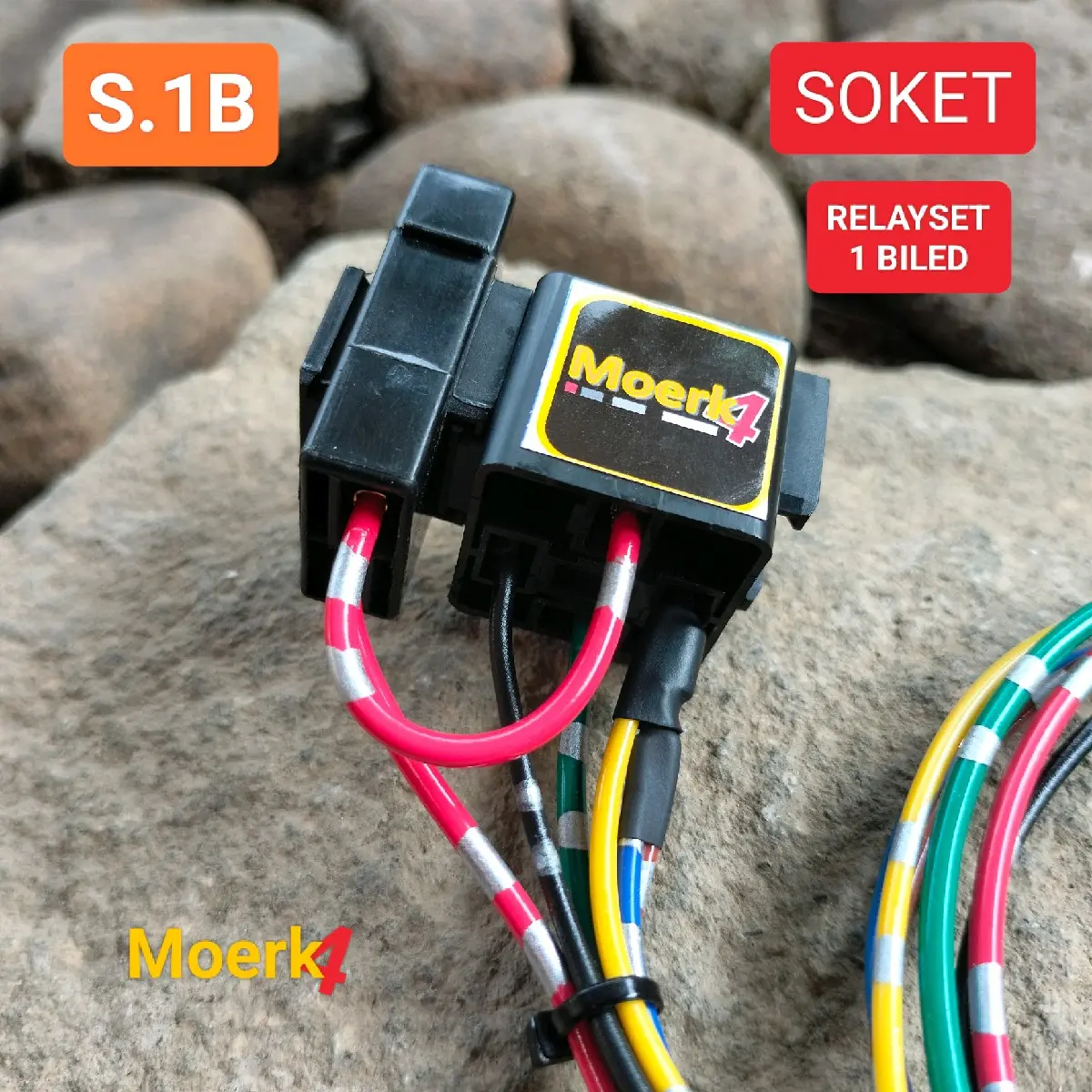 Soket relayset untuk 1 Biled (tanpa relay)