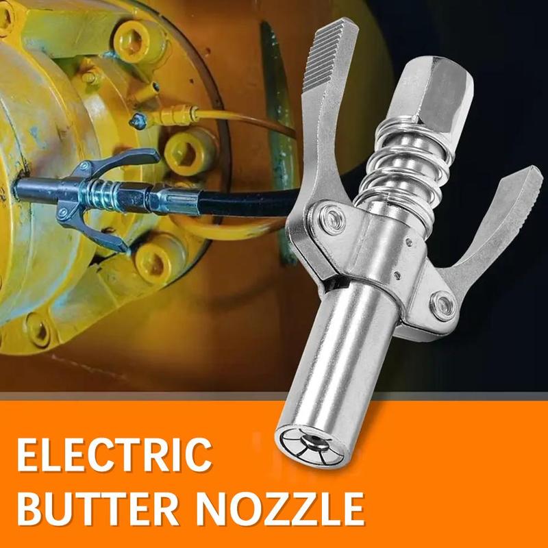 Product Introduction of Heavy-Duty Quick Release Grease Nozzle Locking 9CM Coupler Two Press Easy To Push Accessories Car Grease Nozzle 18