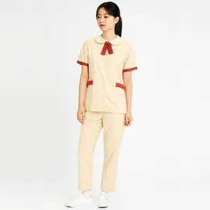 Lune Medista Baju Seragam Babysitter/ Suster /Perawat Dasi Celana Panjang Wanita