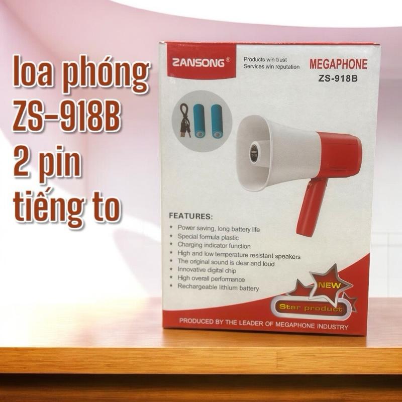 loa phóng thanh có ghi âm, phát lại, có cổng thẻ nhớ, sử dụng 2 pin