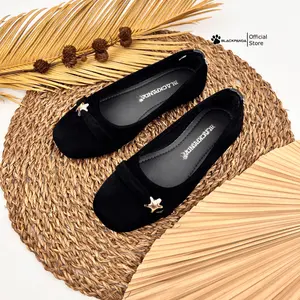 Blackpanda Tanggung Star Black TK2-199 Sepatu Pesta Ballerina Anak Perempuan tanggung Lucu