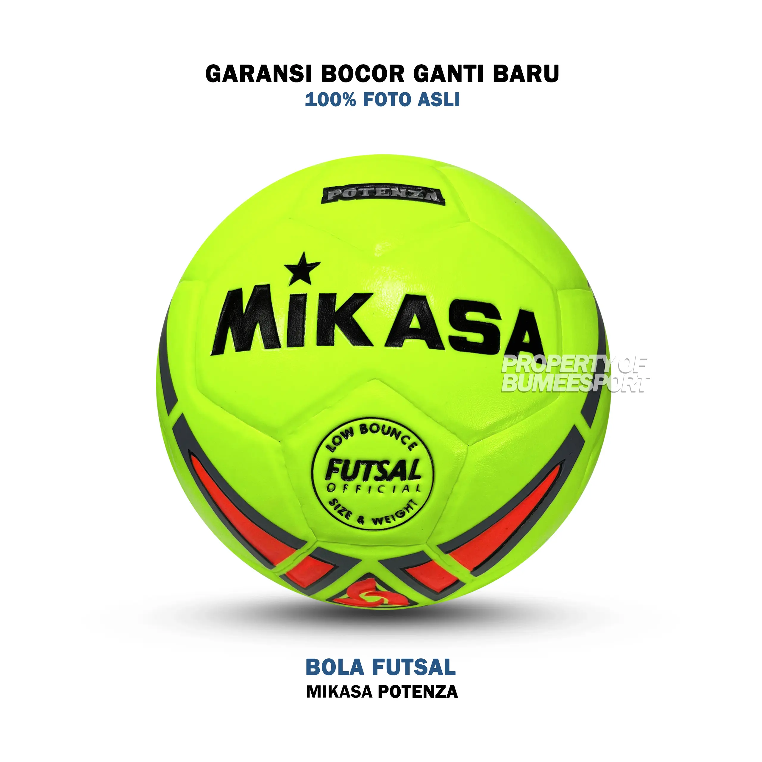 BOLA FUTSAL MIKASA POTENZA PRESS IMPORT | BALL SIZE 4 | INDOOR DAN OUTDOOR