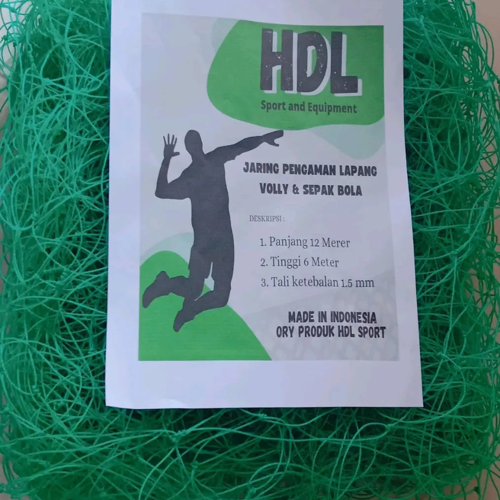 PROMO COD JARING 6X12 TALI 1.5MM UNTUK LAPANGAN BOLA VOLY/FUTSAL/SEPAK BOLA/DAN PAGAR HALAMAN Voli