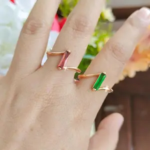 cincin mewah yx permata kecil panjang