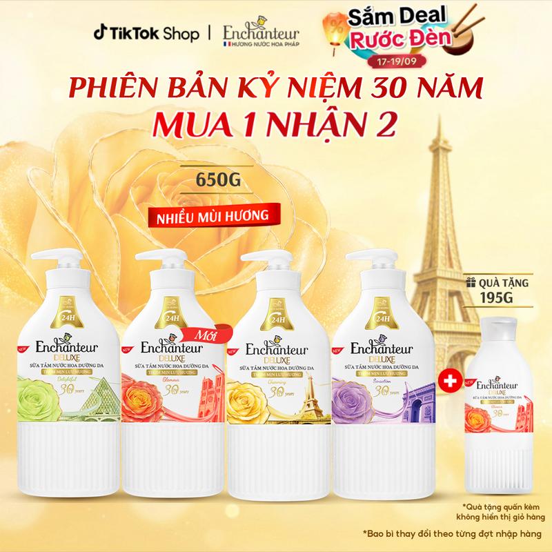 Sữa tắm hương nước hoa Pháp Enchanteur Deluxe 650G Phiên Bản Đặc Biệt Kỷ Niệm…