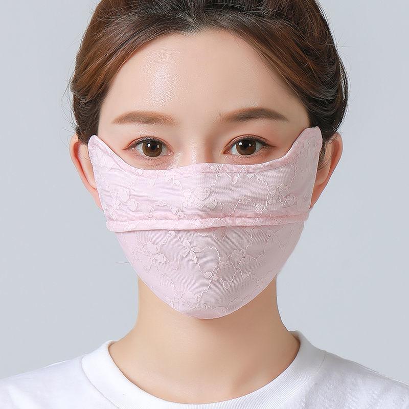 Mặt Nạ Chống Nắng, Chất Liệu Lụa Lạnh, UPF50 +, Chống Tia UV, Làm Mát, Nhanh Khô, Thời Trang 8