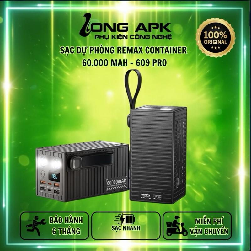 Pin sạc dự phòng REMAX RPP 609 PRO - 60.000 MAH sạc nhanh 22.5w 4 cổng USB - 2 cổng C sạc dự phòng cho điện thoại Pin Dự Phòng Sạc Pin