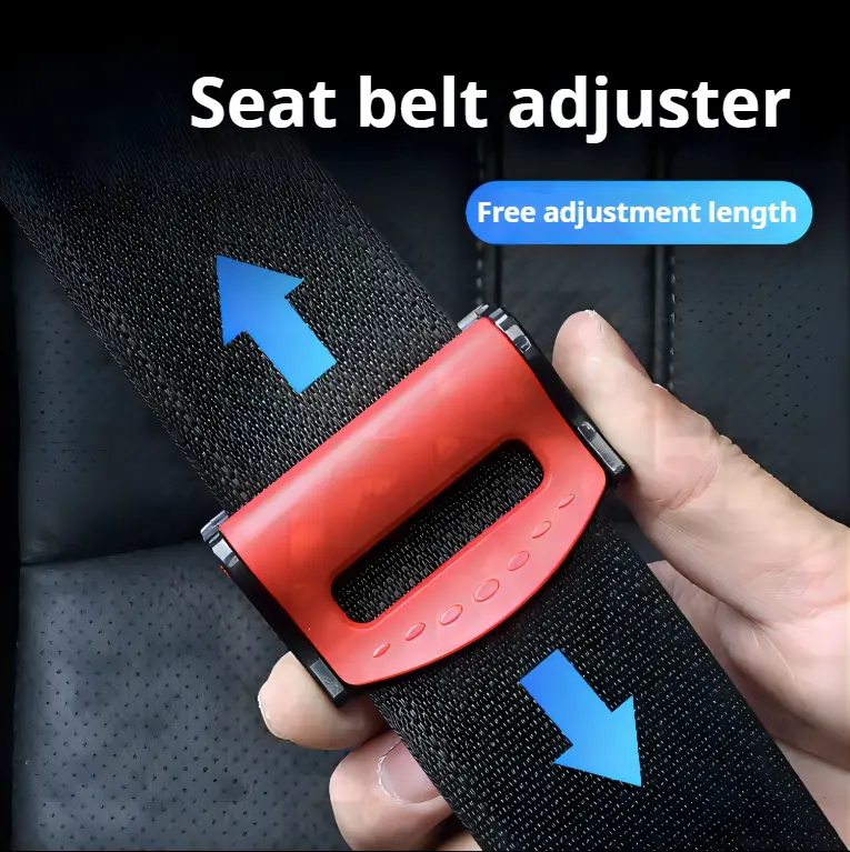 Car seat belt fastener safety belt limiter anti-strangulation clip buckle pregnant women elastic adjuster seat belt clip