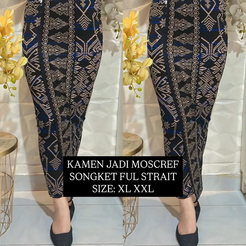 Kamen Rok Terbaru Jadi Songket Moscref Full Strait Premium//Melar