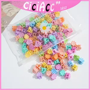 Cic- COD Mini Klip Bunga Kecil Jepit Rambut Anak-anak Indah Hiasan Kepala 1.2-1.5 CM Jepit Salon Kutu Poni Jedai Mini Karakter Warna Warni Aksesoris Rambut Anak Fashion