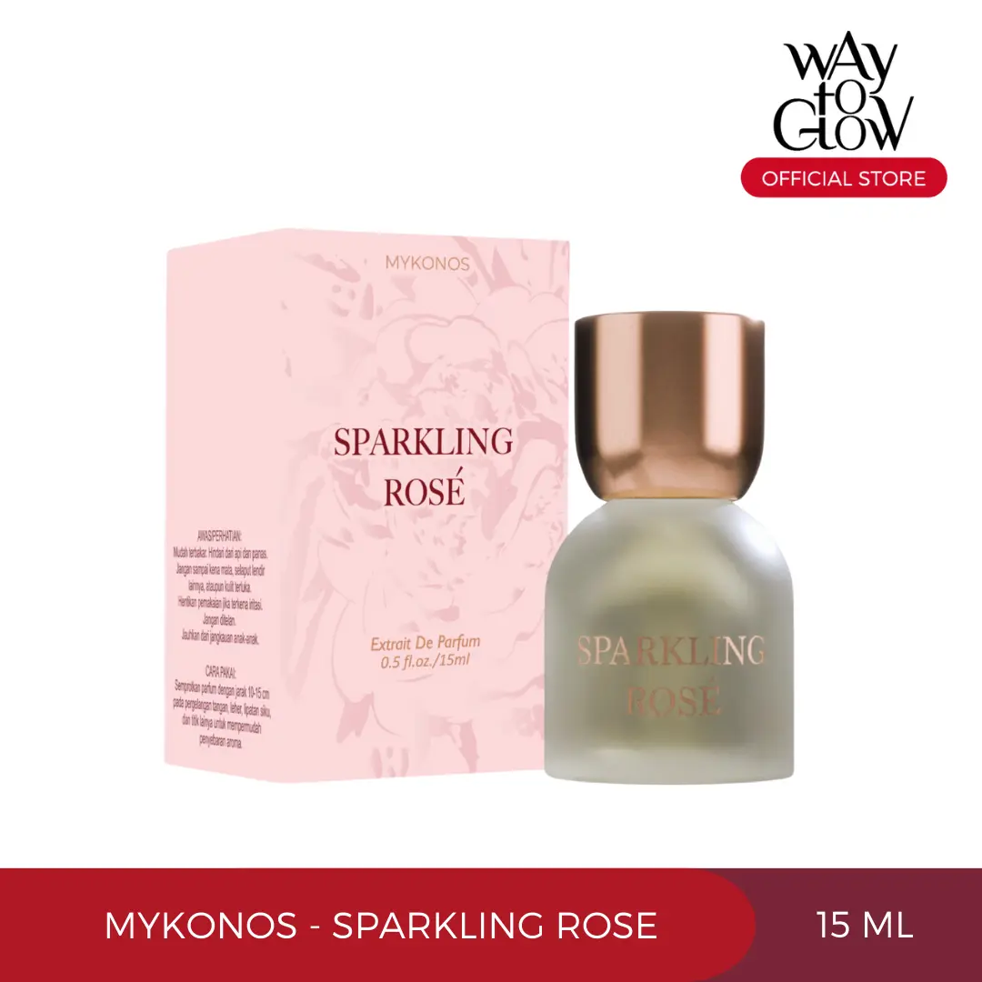 Mykonos Parfum Sparkling Rose Travel Size 15 ML Orange Perfume Elegant Red