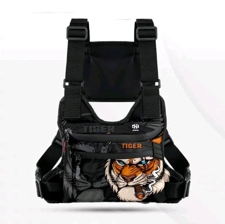 tas dada pria/tas pelindung dada/tas dada motif Dewasa Pinggang Selempang 0