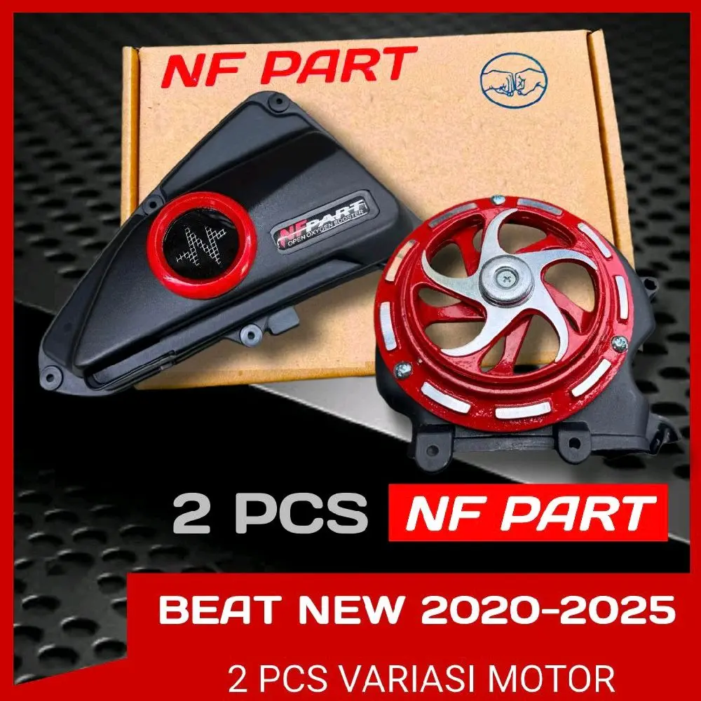 PAKET 2 PCS SPINNER DAN  CORONG DONAT UDARA TUTUP FILTER BEAT KOJ 2020-2024 / VARIASI BEAT DELUX Motorcycle