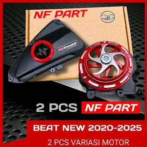 PAKET 2 PCS SPINNER DAN  CORONG DONAT UDARA TUTUP FILTER BEAT KOJ 2020-2024 / VARIASI BEAT DELUX Motorcycle
