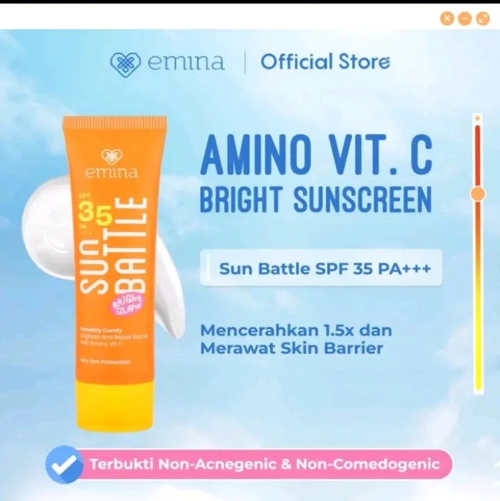 Emina Sun Battle Series / Sunscreen SPF 35 - SPF 50 PA++++ 1