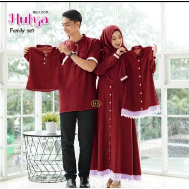 NEW 2025 COUPLE KELUARGA HULYA /  FAMILY SET / GAMIS COUPLE / KEMEJA COUPLE Seragam Batik Sarimbit Dewasa Baju 2