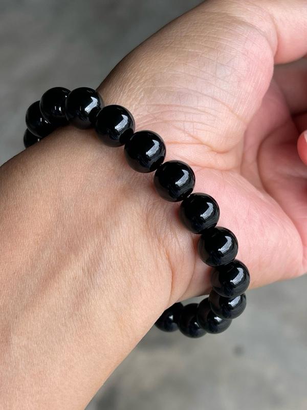 Product Introduction of Natural black obsidian bracelet 3