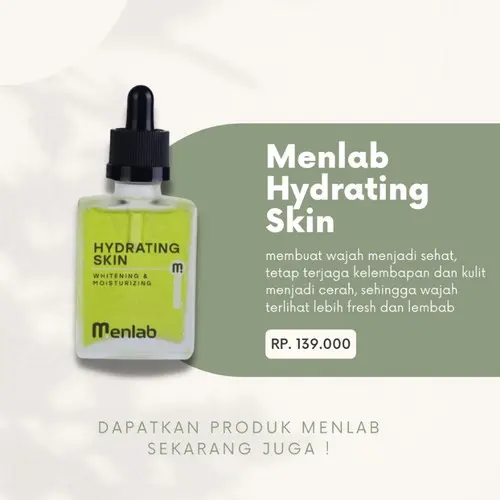 Menlab Hydrating Skin Serum Wajah Mencerahkan Dan Glowing Untuk Pria 0