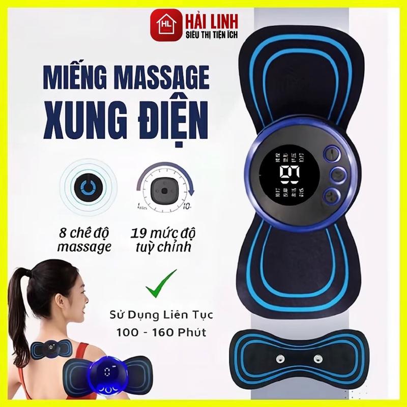 Combo 3 Máy Massage Mini Đa Năng - Miếng Dán Mát-Xa Thư Giãn 8 Kiểu mát-xa - BH 6T