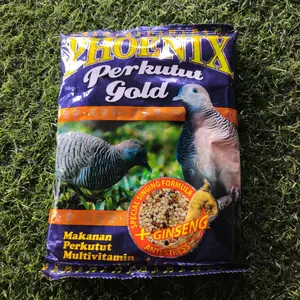 Phoenix Perkutut Gold Makanan Perkutut Multivitamin dengan Ginseng Anti-Stress dan Formula Special Singing