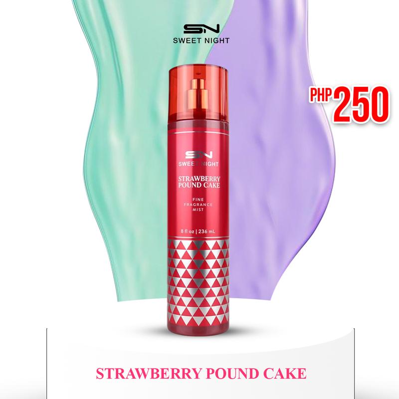 Sweet Night Strawberry Pound Cake Fragrance Mist 236ml - TikTok Shop ...