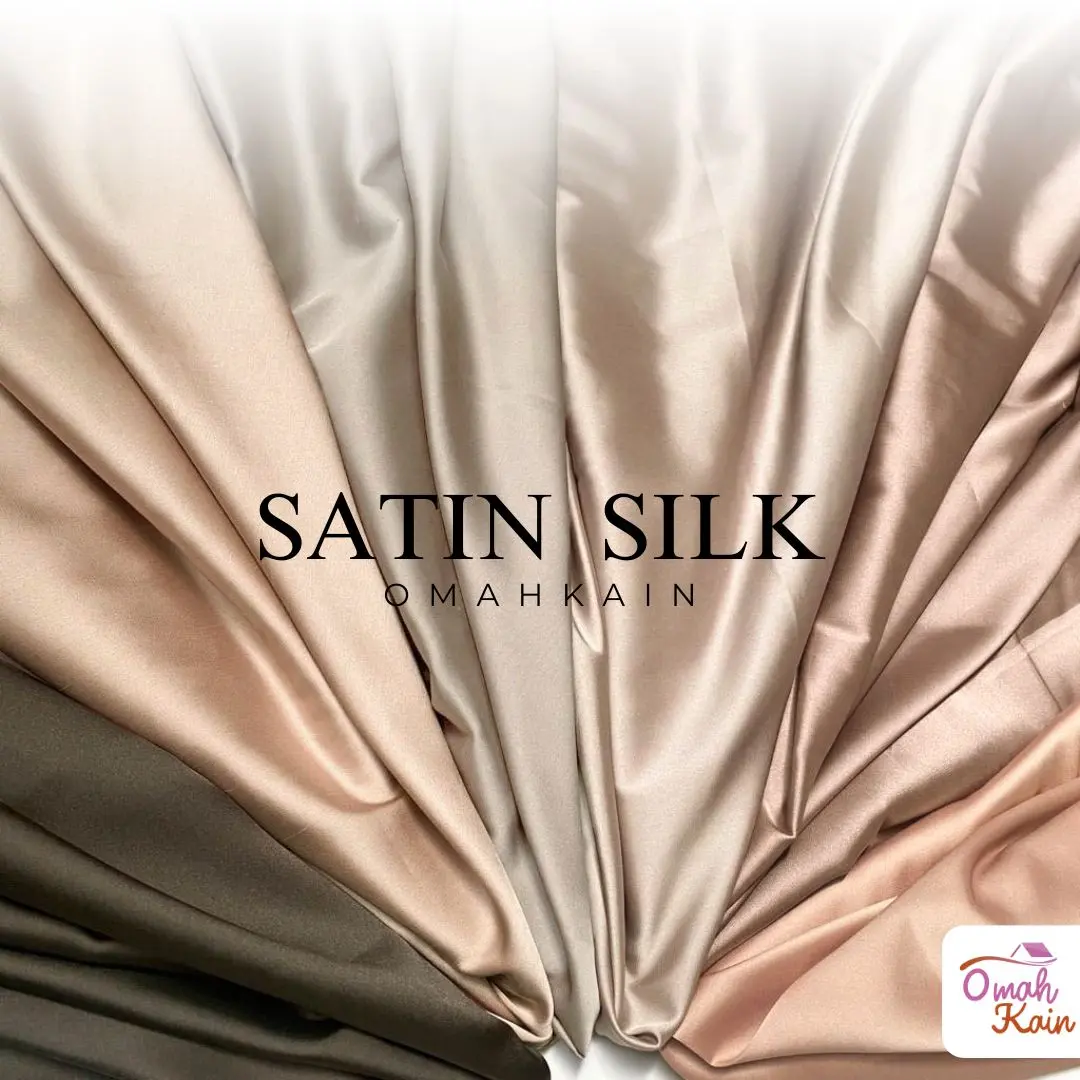 KAIN SATIN SILK BRIDESMAID PREMIUM ROLL (Grade A, Stretch, Adem dan Mewah)