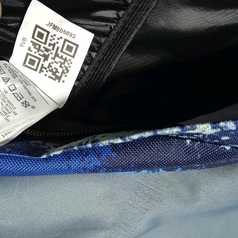 Jansport Motif Abstrak Biru full tag (Sleting js) (ada hologram + ada barcode bisa di scan) tag 6 layer 7