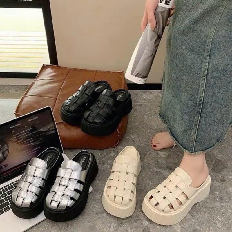 GIÀY SỤC NỮ ĐẾ CAO 7Cm Quai Đan Sục Rọ đế cao nhiềm mẫu xinh