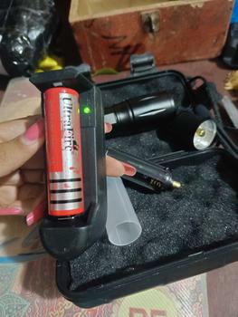 Product Review of Senter Super Terang Waterproof LED Rechargeable Baterai Tactical Anti Air Lampu SWAT Zoom Murah Free Charger from p**i 3