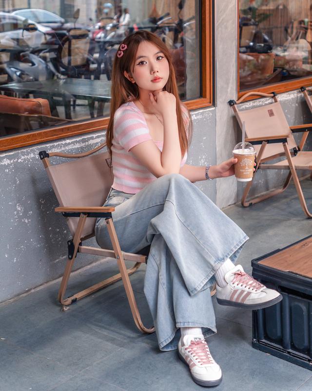 [MIAA] Quần Jeans Nữ Ống Rộng Loe 37cm - Màu Retro Xanh Nhạt, Xanh Xám - Chất Vải Jeans Mềm - Quần Ống Rộng - Mã ONG37 | BigBuy360 - bigbuy360.vn