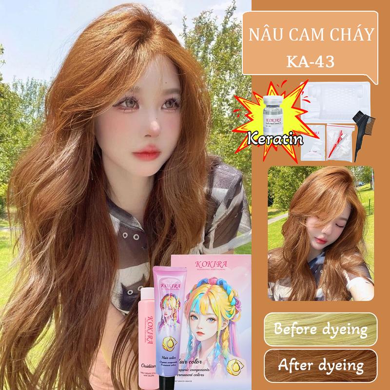  KOKIRA NÂU CAM CHÁY-43 thuốc nhuộm tóc thuốc nhuộm tóc tại nhà nhuộm tóc 