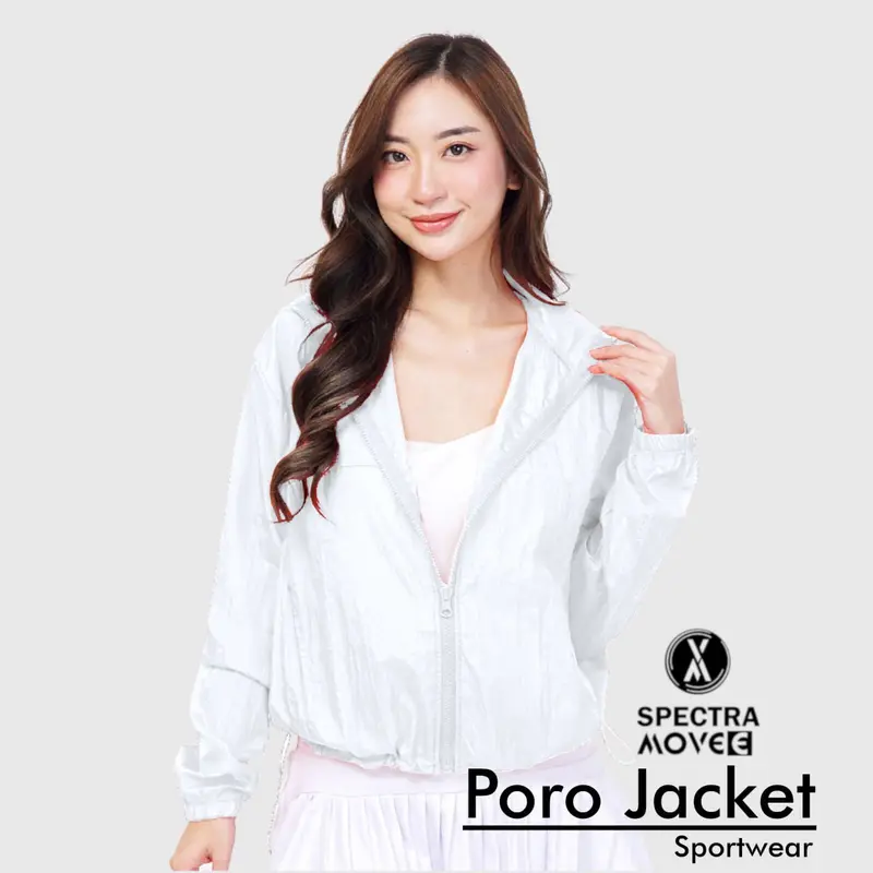 Jaket PORO merah putih olahraga wanita gym murah baju olahraga tangan panjang zumba aerobic Sport 1