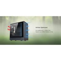 Gambar CASING TECWARE TIMBER M TG - Mid Tower mATX Case Tempered Glass (Free 4x Fan) dari Techno Computer Bali Kota Denpasar 3 Tokopedia