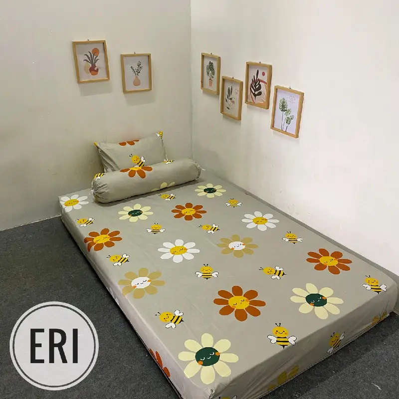 Sprei Aesthetic Size 120 160 180 / Sprei Motif Anak, Dewasa Free Sarban & Sargul Kain 4