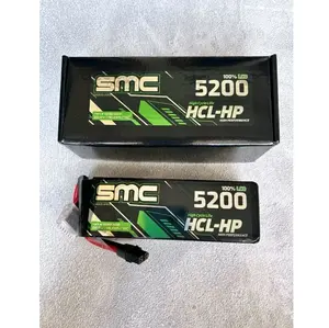 SMC Baterai Lipo SMC 6S 22.2V-5200mAh-75C HCL-HP Flight Pack dengan 100% LCO Cathodes untuk Performa Maksimal dan Kualitas Terbaik - Game, Control