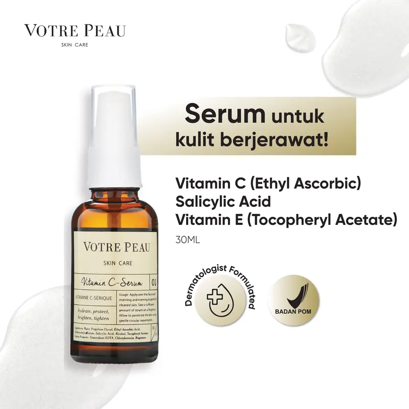Votre Peau Vitamin C  30ml - Serum Jerawat dan Komedo 0