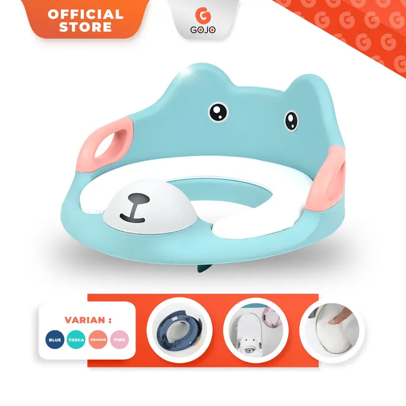Toilet Training Anak Baby Potty Seat Closet Dudukan Kloset + Handle BPA FREE 0