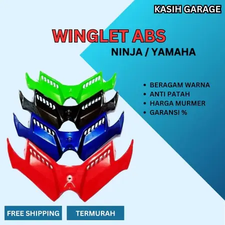 Winglet Ninja 250 Fi Winglet Ninja 250 fi Winglet Kawasaki Ninja 250Fi Winglet All New R15 V2 /Winglet R15 New V2 CBR 250RR VIETNAM PARTS