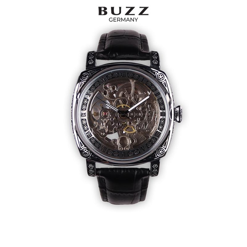 [12.12 SUPER SALE]Buzz Germany Jam Tangan Leather Automatic Watch ...