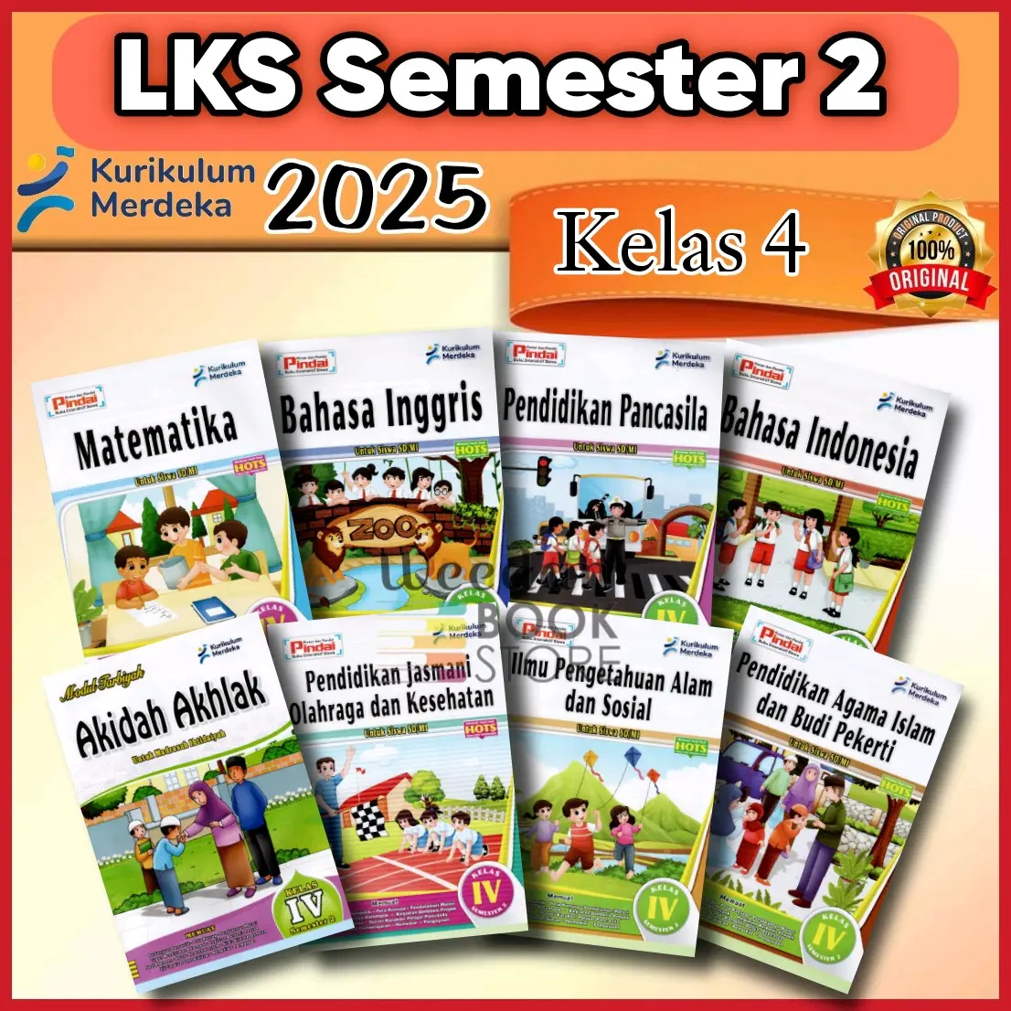 [ 2025 ] Buku LKS PINDAI Kelas 4 Sd Semester 2 Kurikulum Merdeka Cv Arya Duta Terbaru