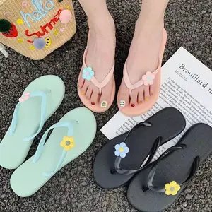 Sandal Japit Bunga Warna Warni Wanita Cantik Sandal Murah