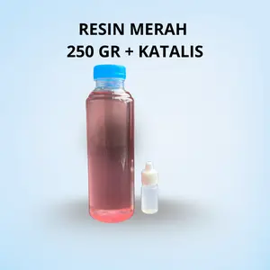RESIN MERAH 250 GR BONUS KATALIS